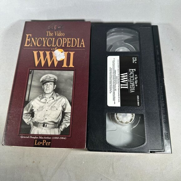 The Video Encyclopedia Of WWII General Douglas MacArthur Madacy VHS - Picture 3 of 3
